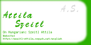 attila szeitl business card